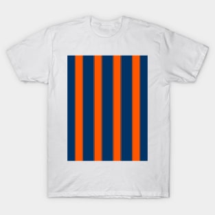 Glasgow Rangers Navy & Orange Striped 1993 - 1994 Away T-Shirt